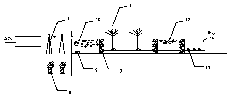 Method for removing trace heavy metal and trace F-53B in electroplating wastewater treatment effluent