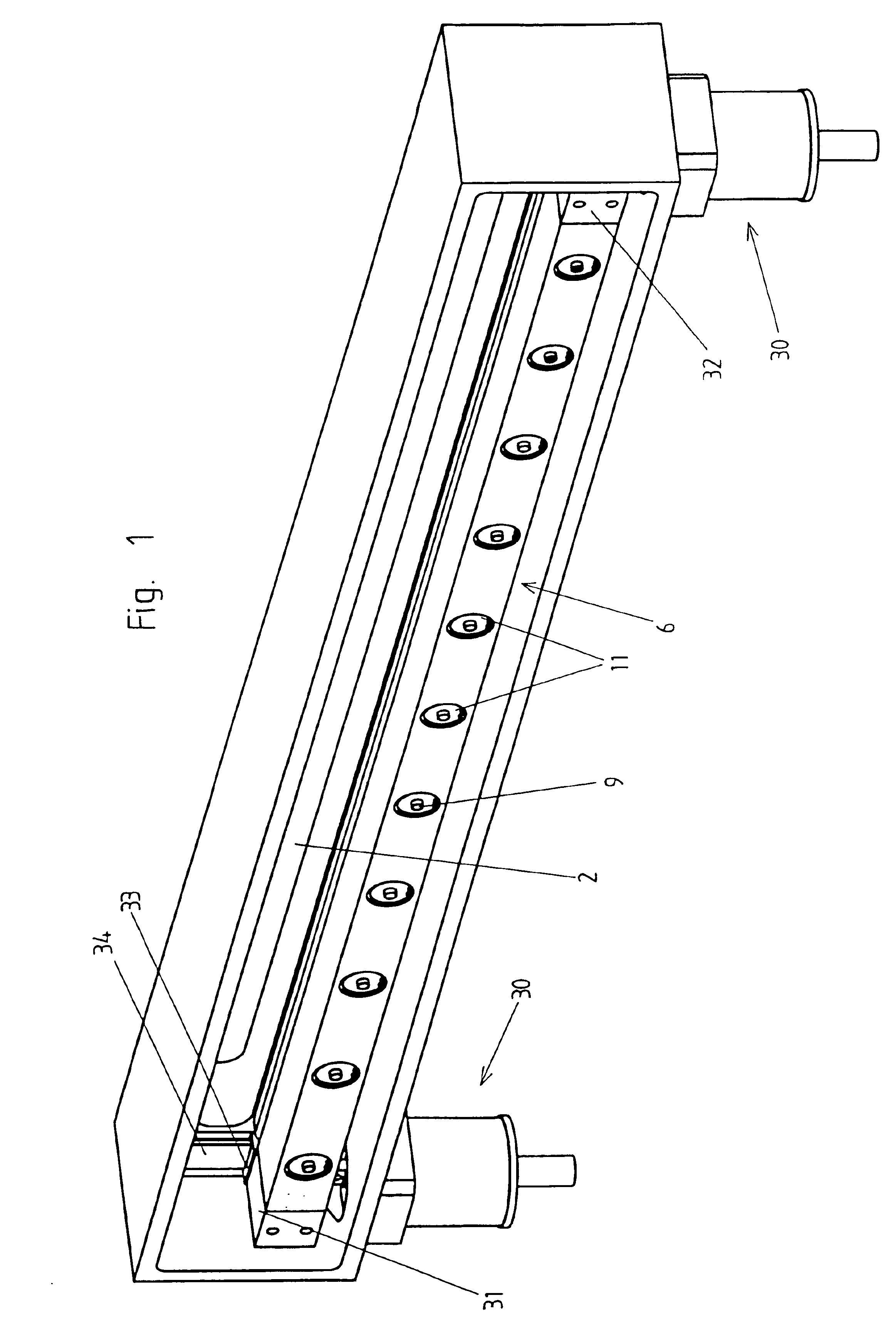 Closure device for vacuum closure of at least one opening in a wall