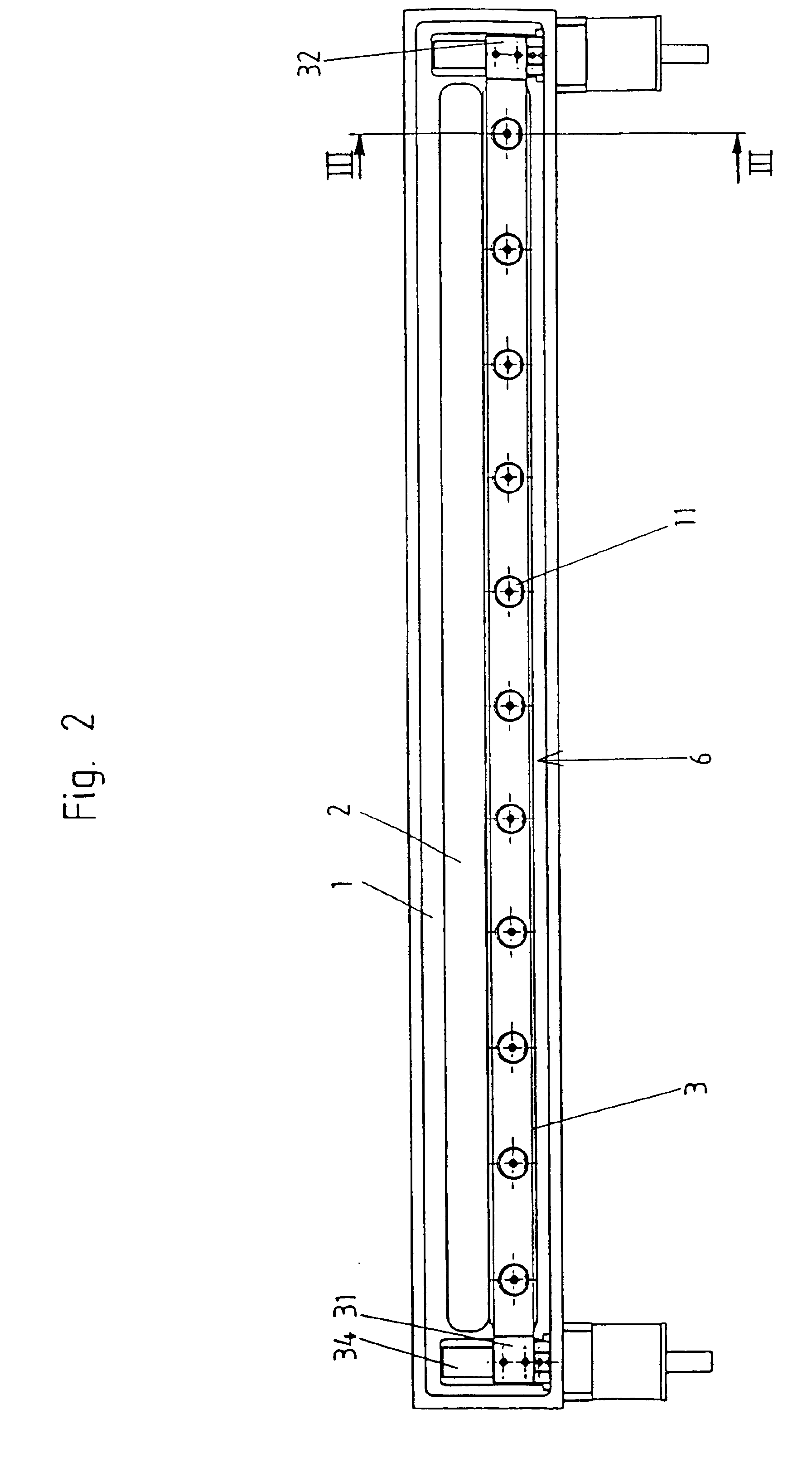Closure device for vacuum closure of at least one opening in a wall
