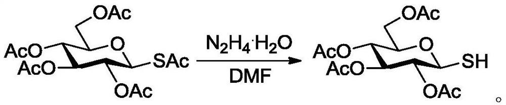 A kind of preparation method and application of whole acyl-protected 1-glucosinolate, glucose 1-thiol