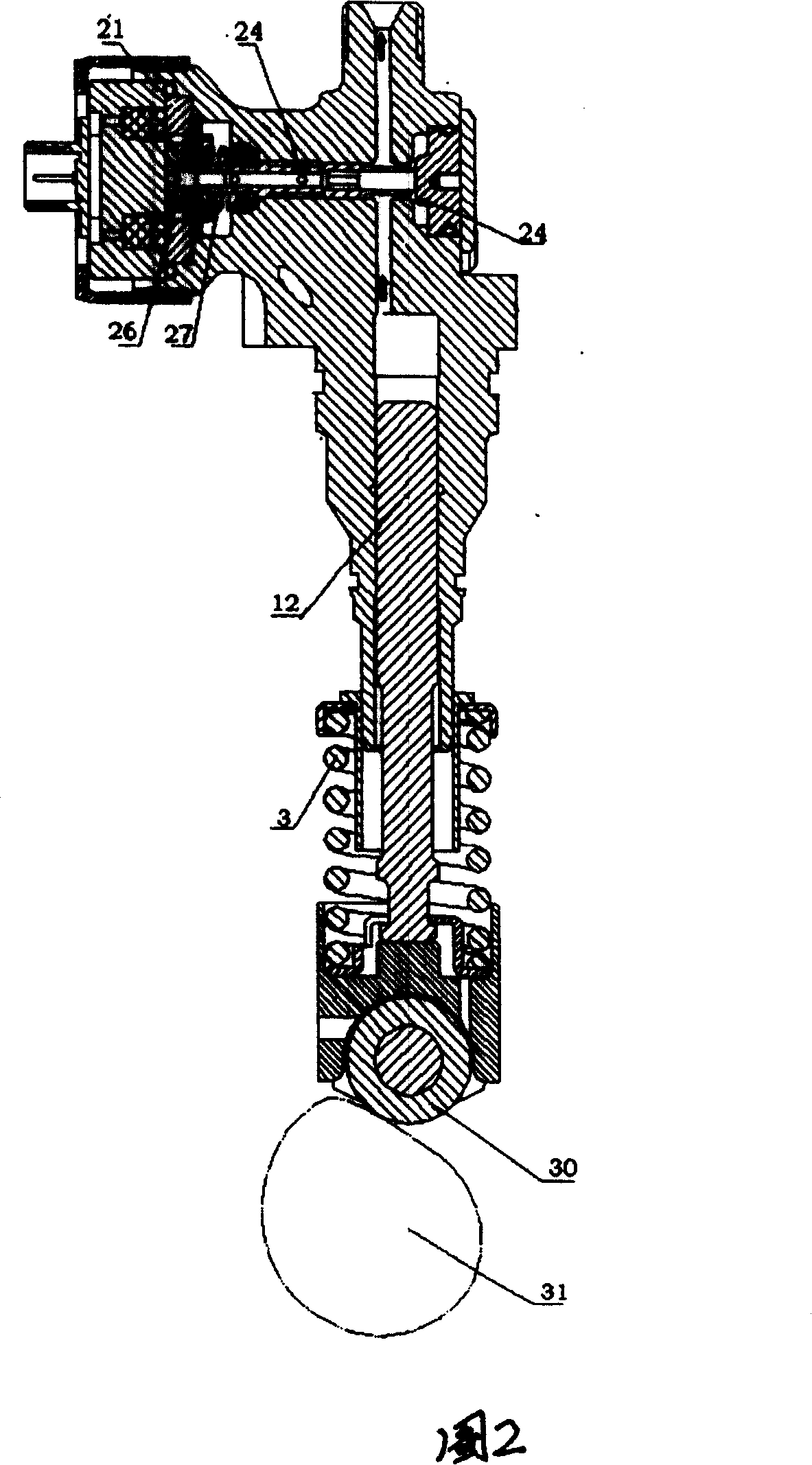 Electric controlled assembly of combination pump