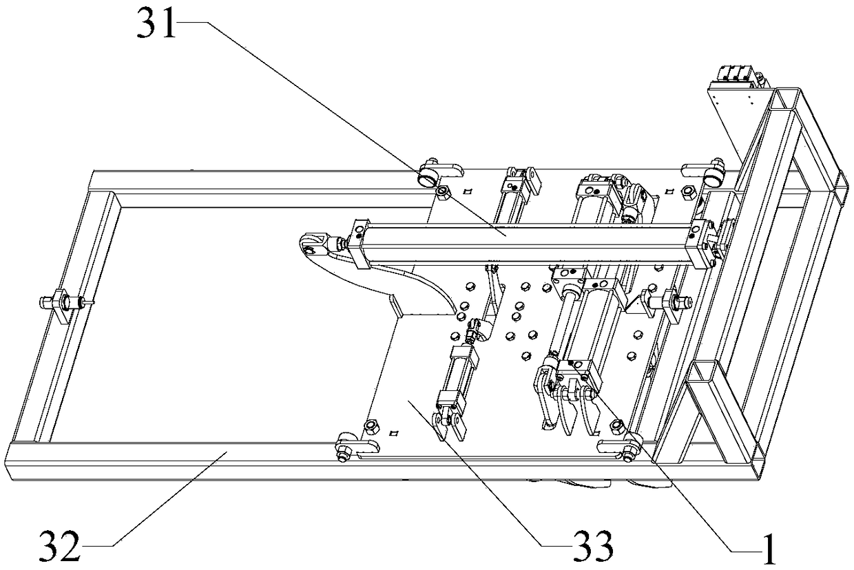 Bamboo batten discharging and collection device of bamboo breaking machine