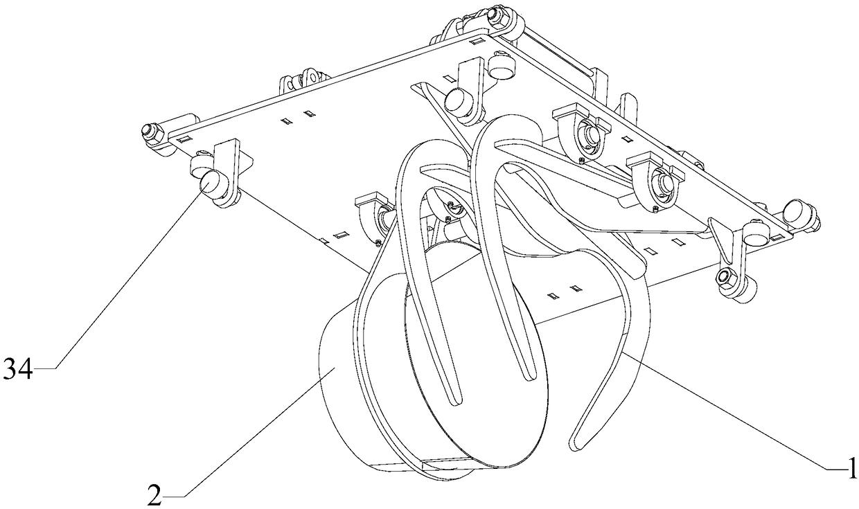 Bamboo batten discharging and collection device of bamboo breaking machine