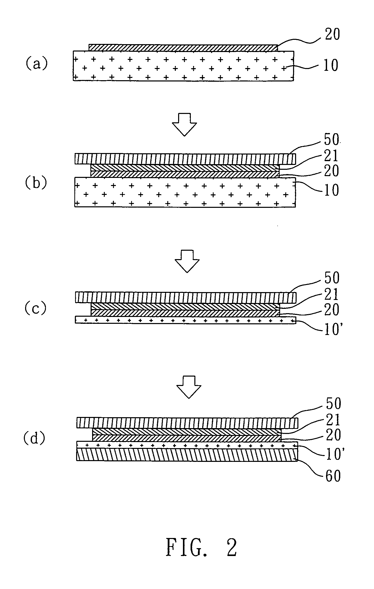 Method for manufacturing a flexible panel for a flat panel display