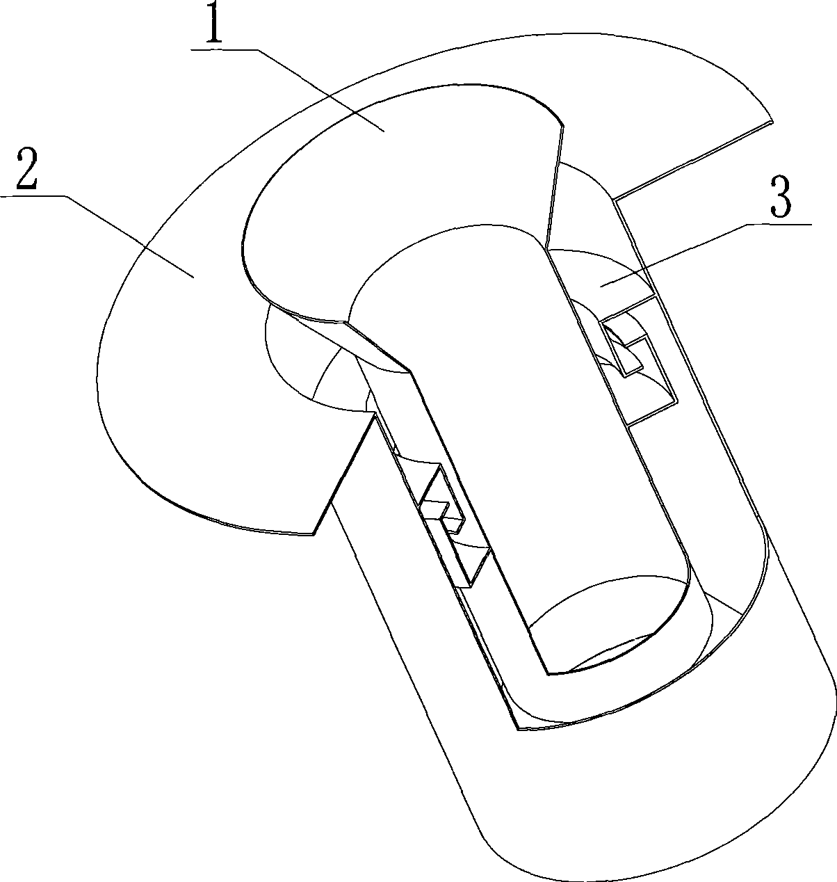Liquid surface sealing of clip-shaped slot structure
