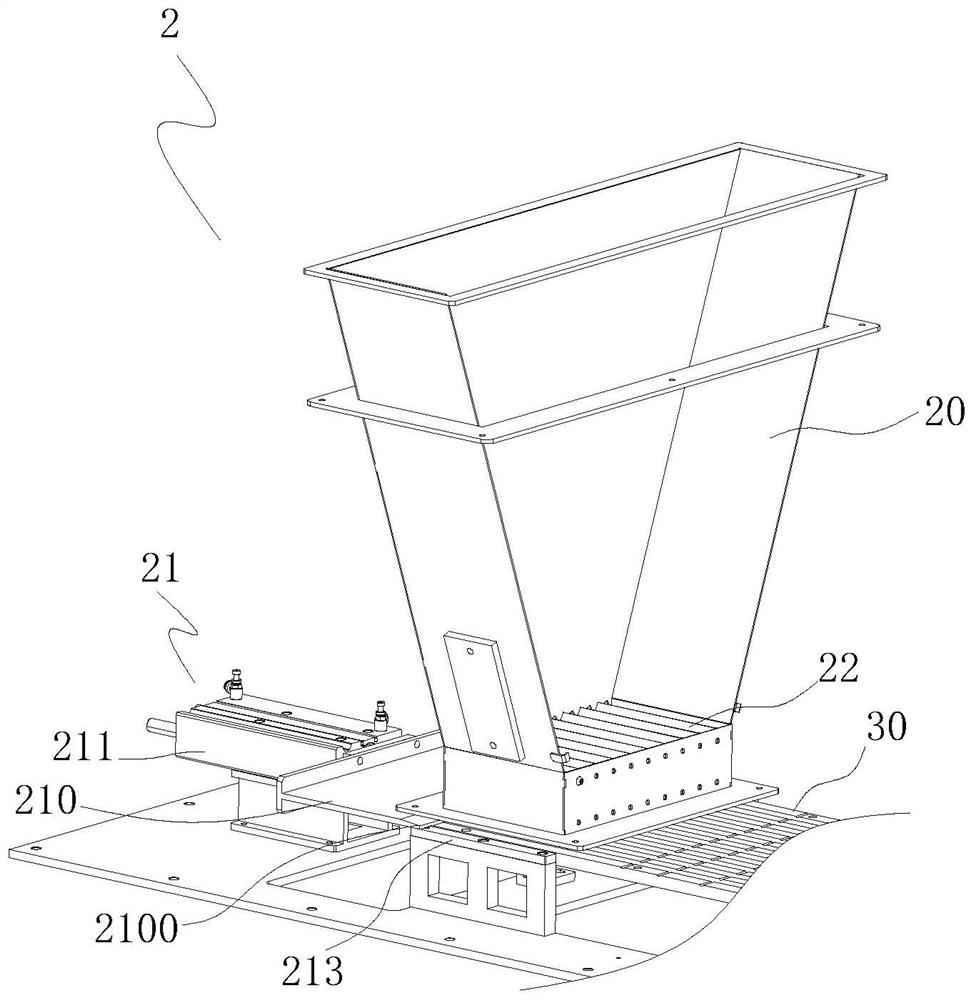 Threading device of firework machine