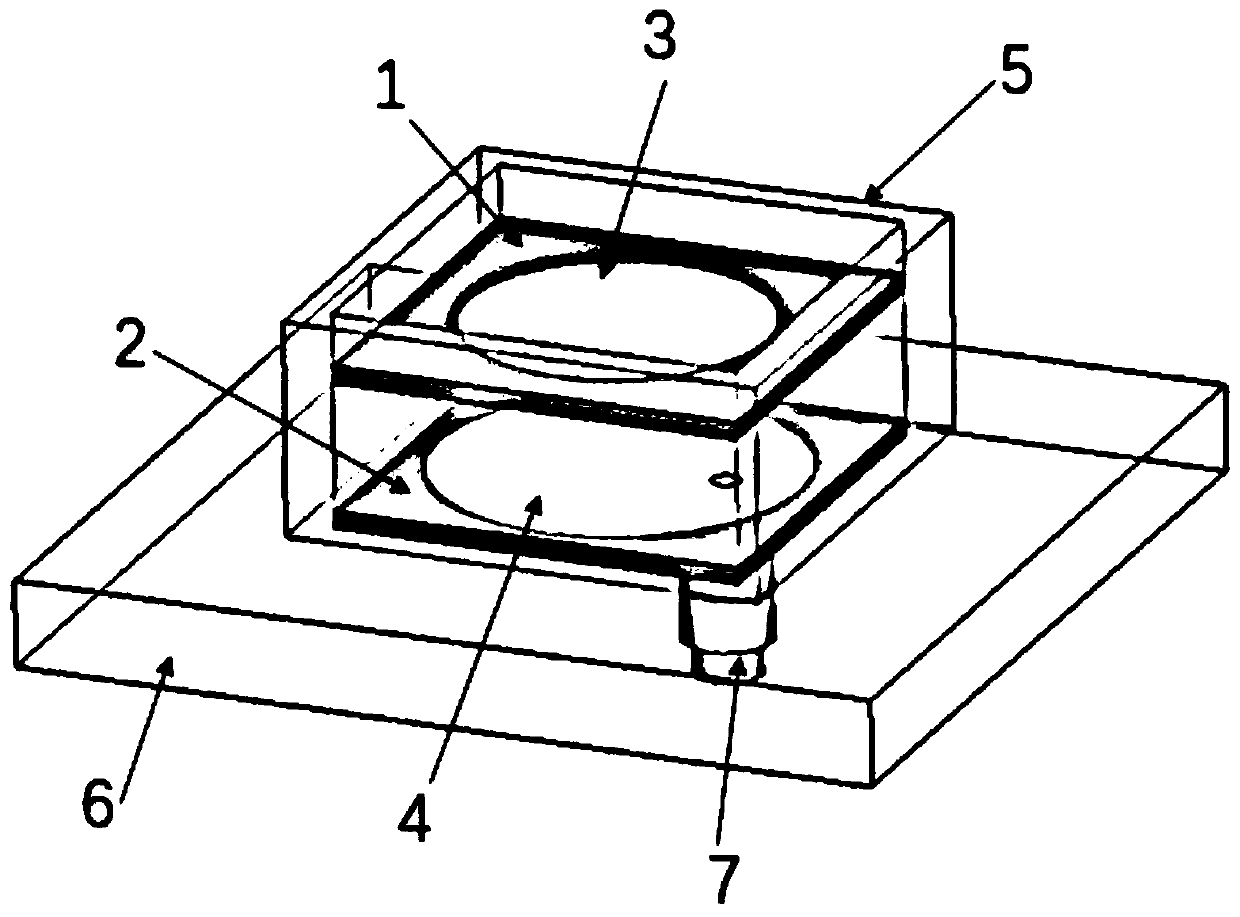 Small ultra-wide beam cavity-backed two-layer microstrip antenna and wide-angle scanning array thereof
