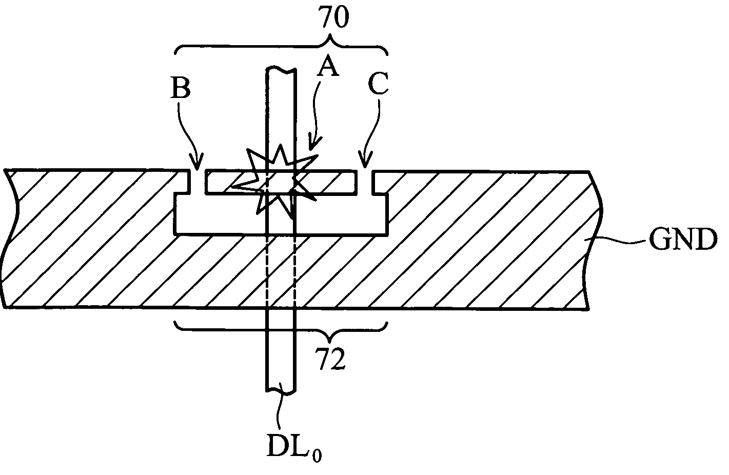 Electrostatic discharge guide and liquid crystal display utilizing same