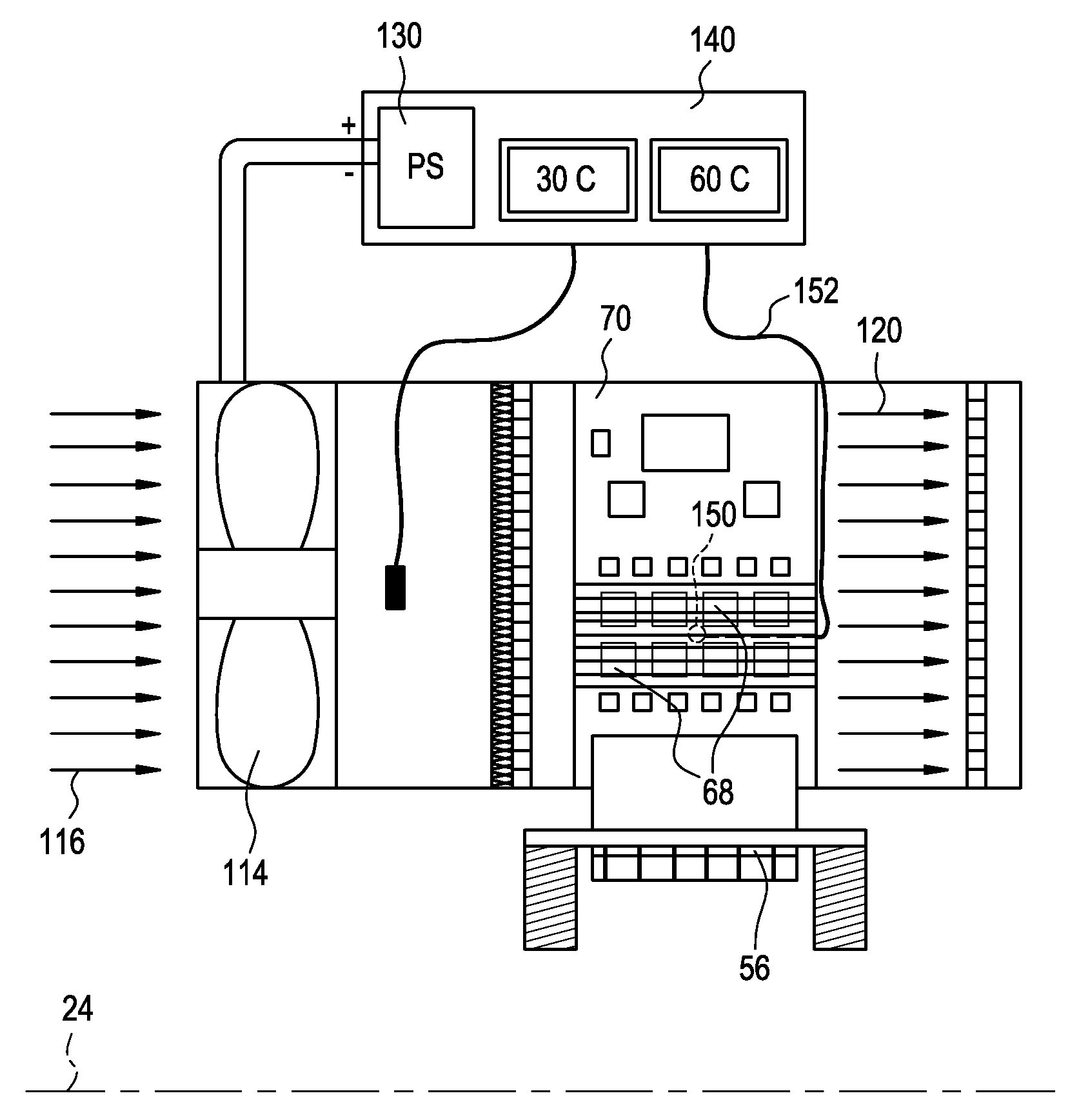 Method and system for a variable speed fan control for thermal management