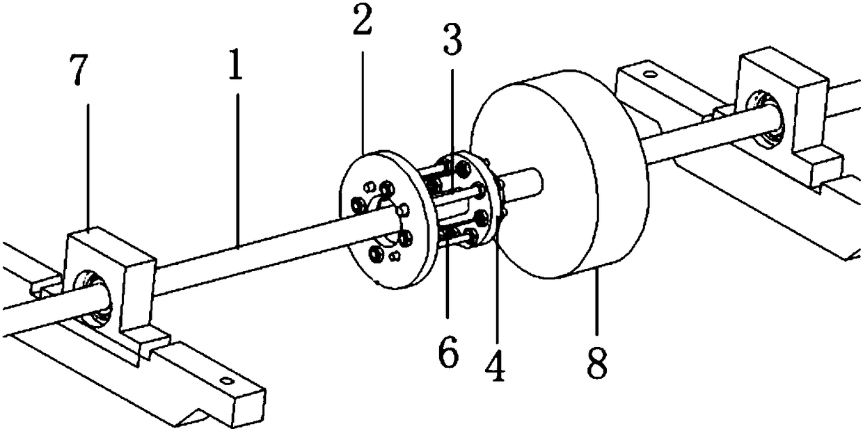 Nonlinear vibration absorber provided with segmented linear rods