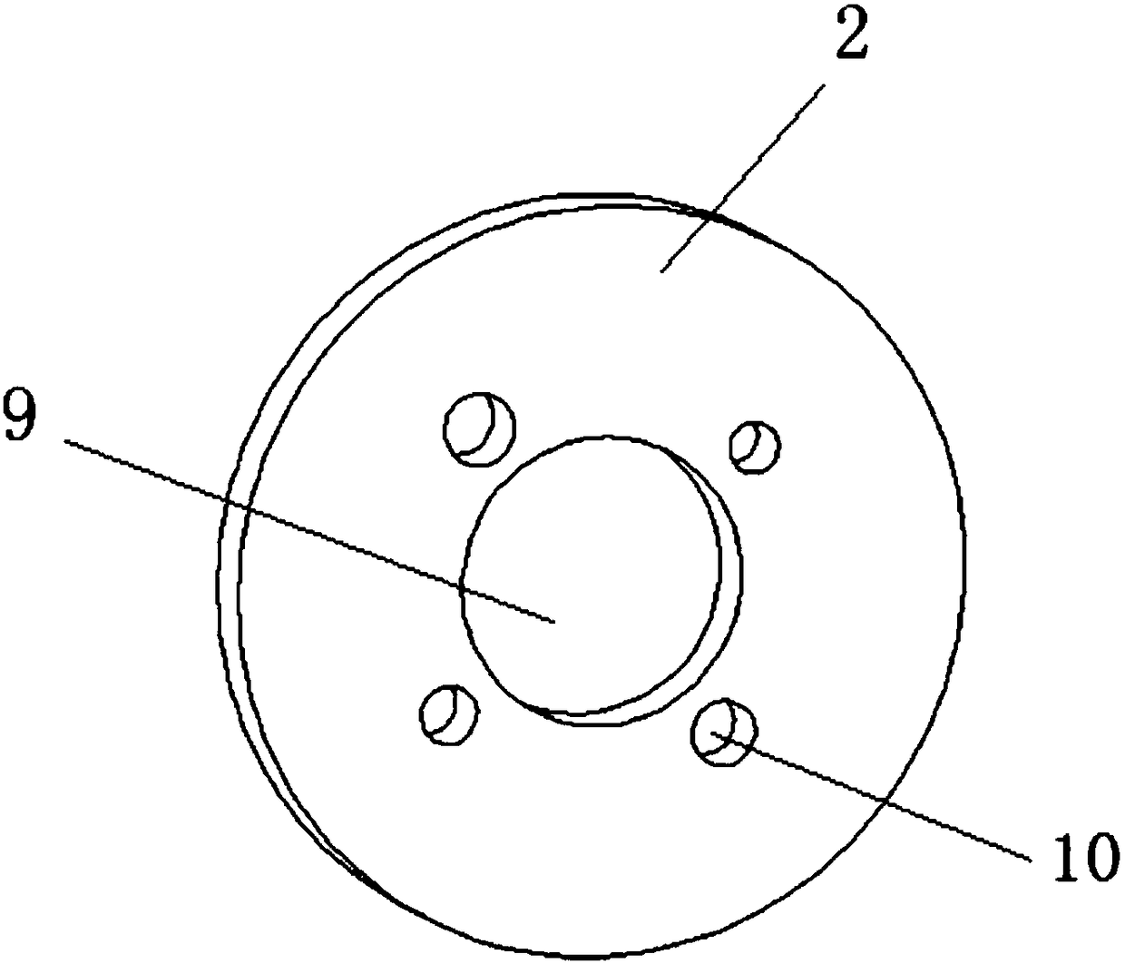 Nonlinear vibration absorber provided with segmented linear rods