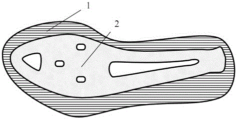 Shoe sole of road bike lock shoe and production method thereof