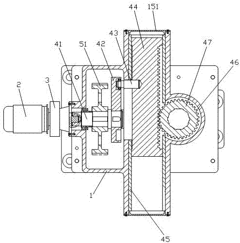 A two-station rotary table