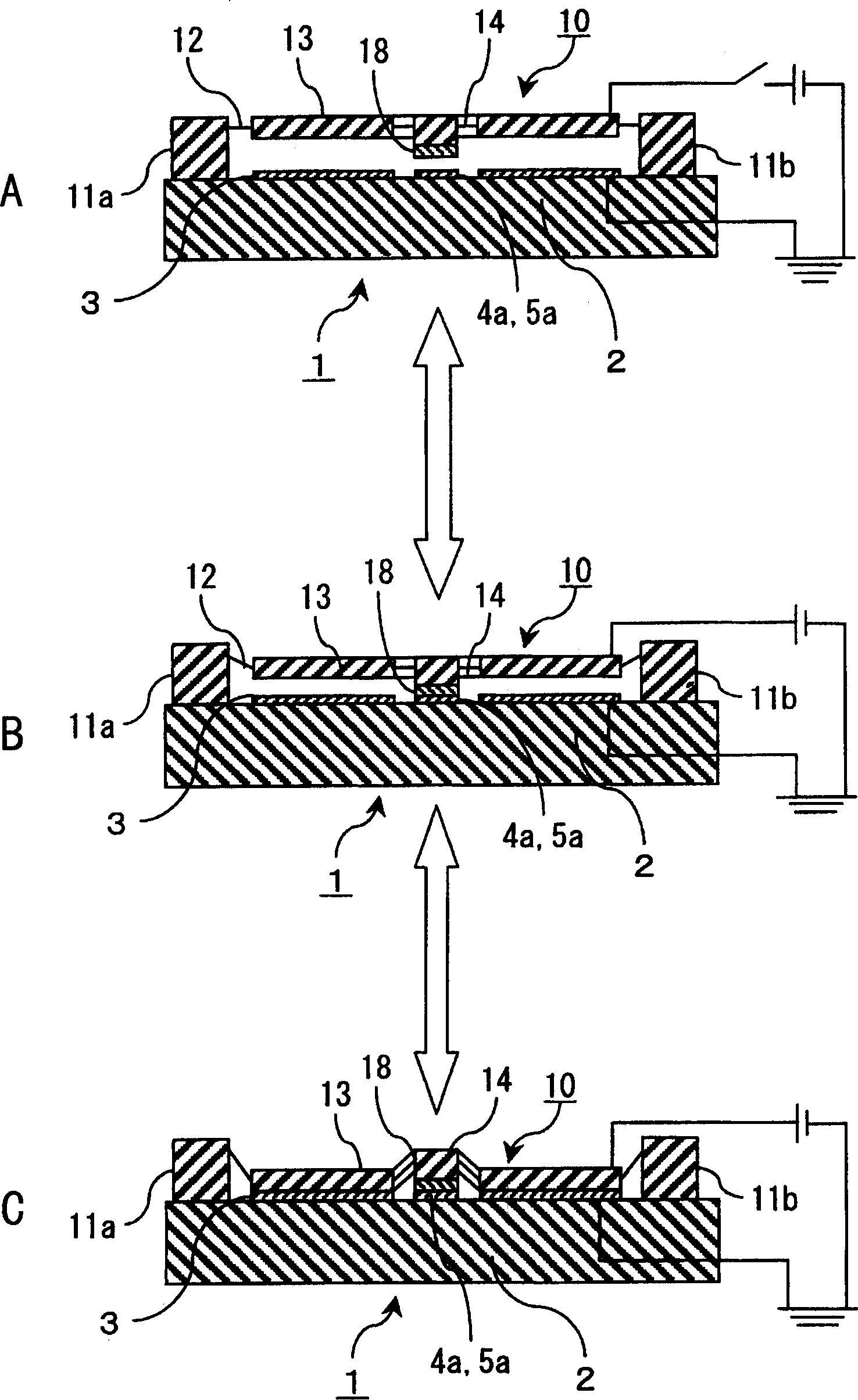 Contact switch and appts. provided with contact switch