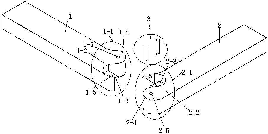 Round tenon combined structure of solid wood furniture and manufacturing method