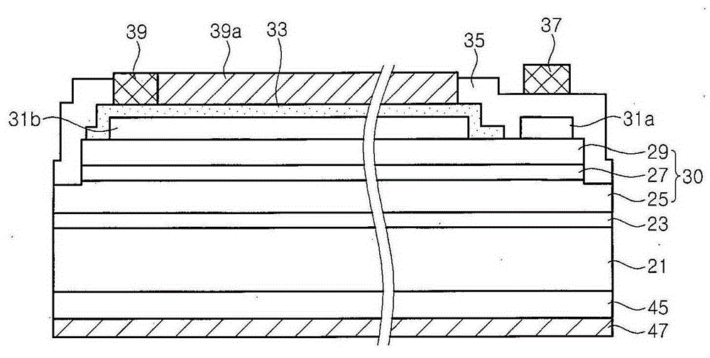 LED chip with electrode pads