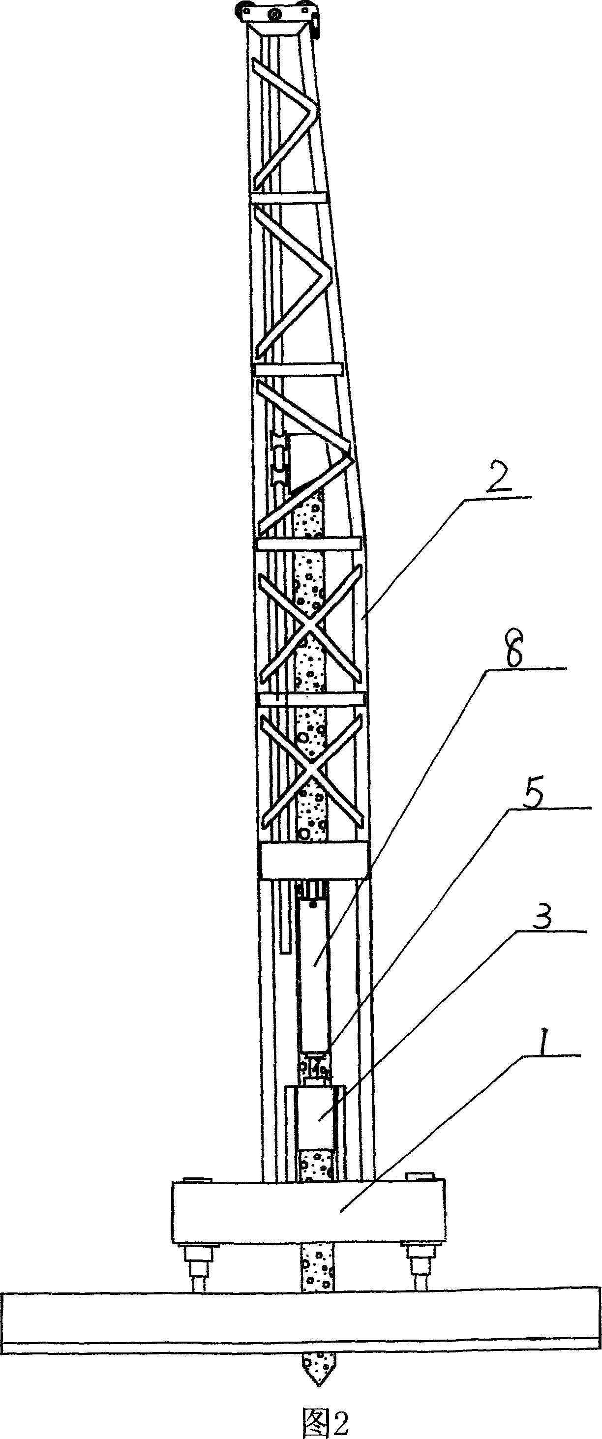 Pressure maintaining device for static pressure pile machine