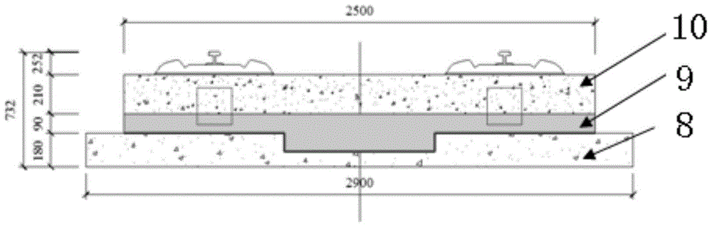 Self-compacting concrete mixture stability test device and test method for filling layer