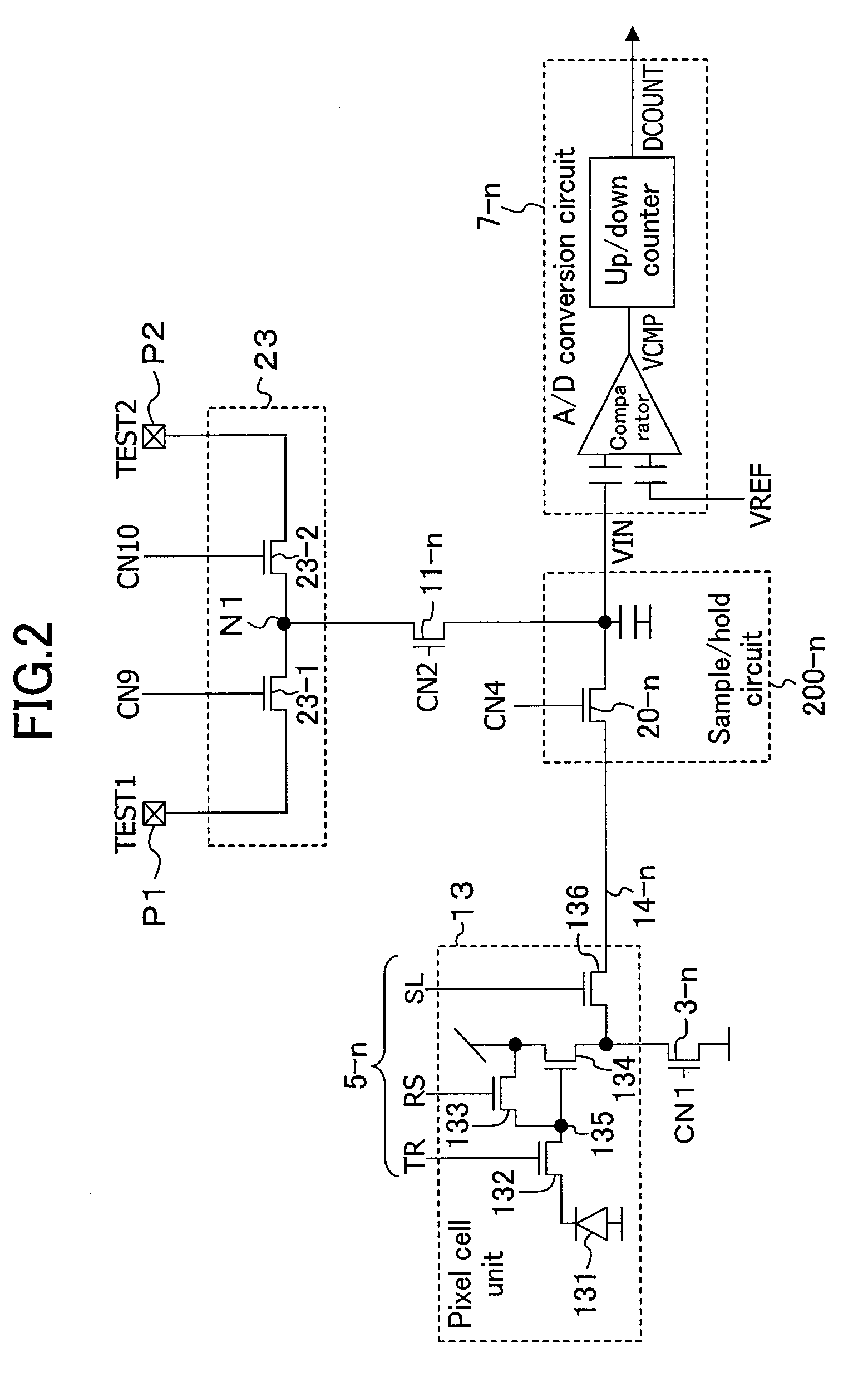 A/d converter-incorporated solid-state imaging device