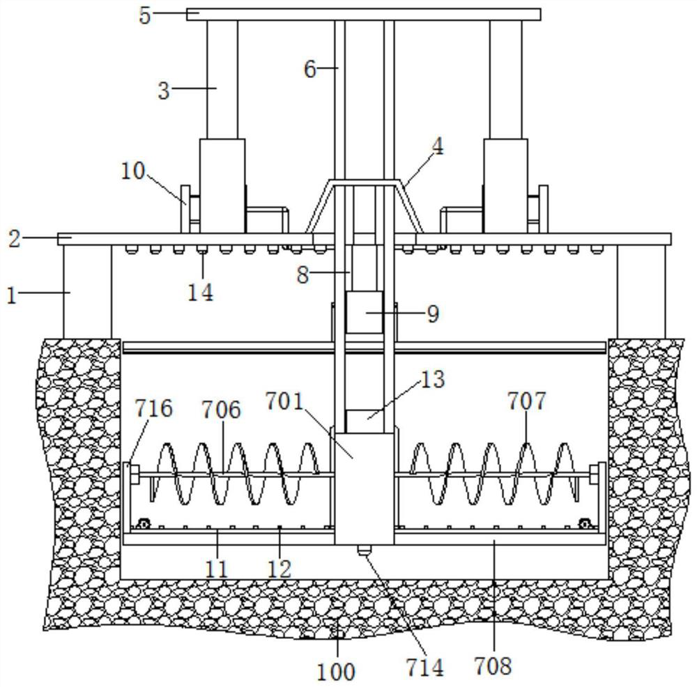 A sewage treatment tank floating sludge collection edge collection device