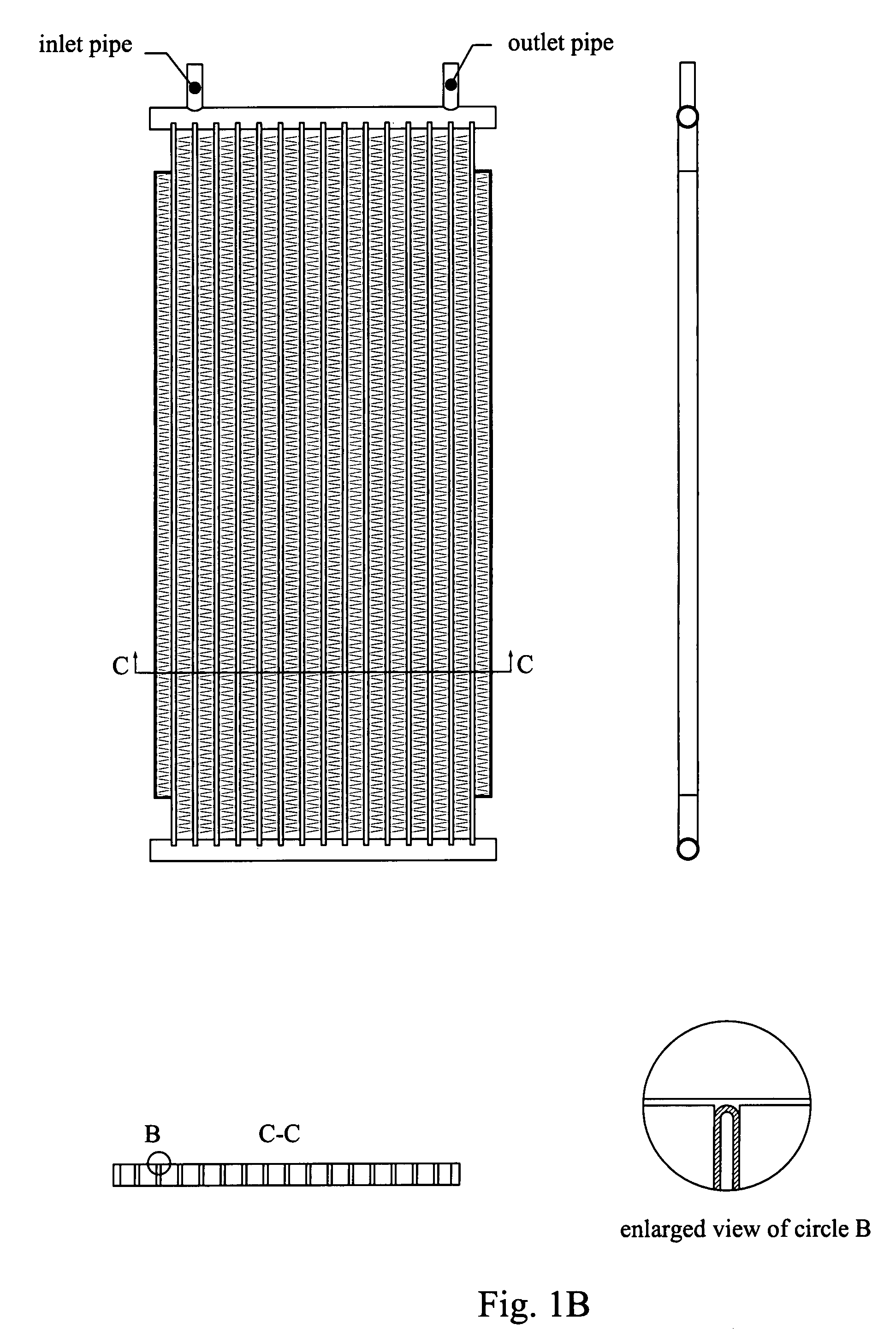 Condenser and radiator of air conditioning refrigeration system