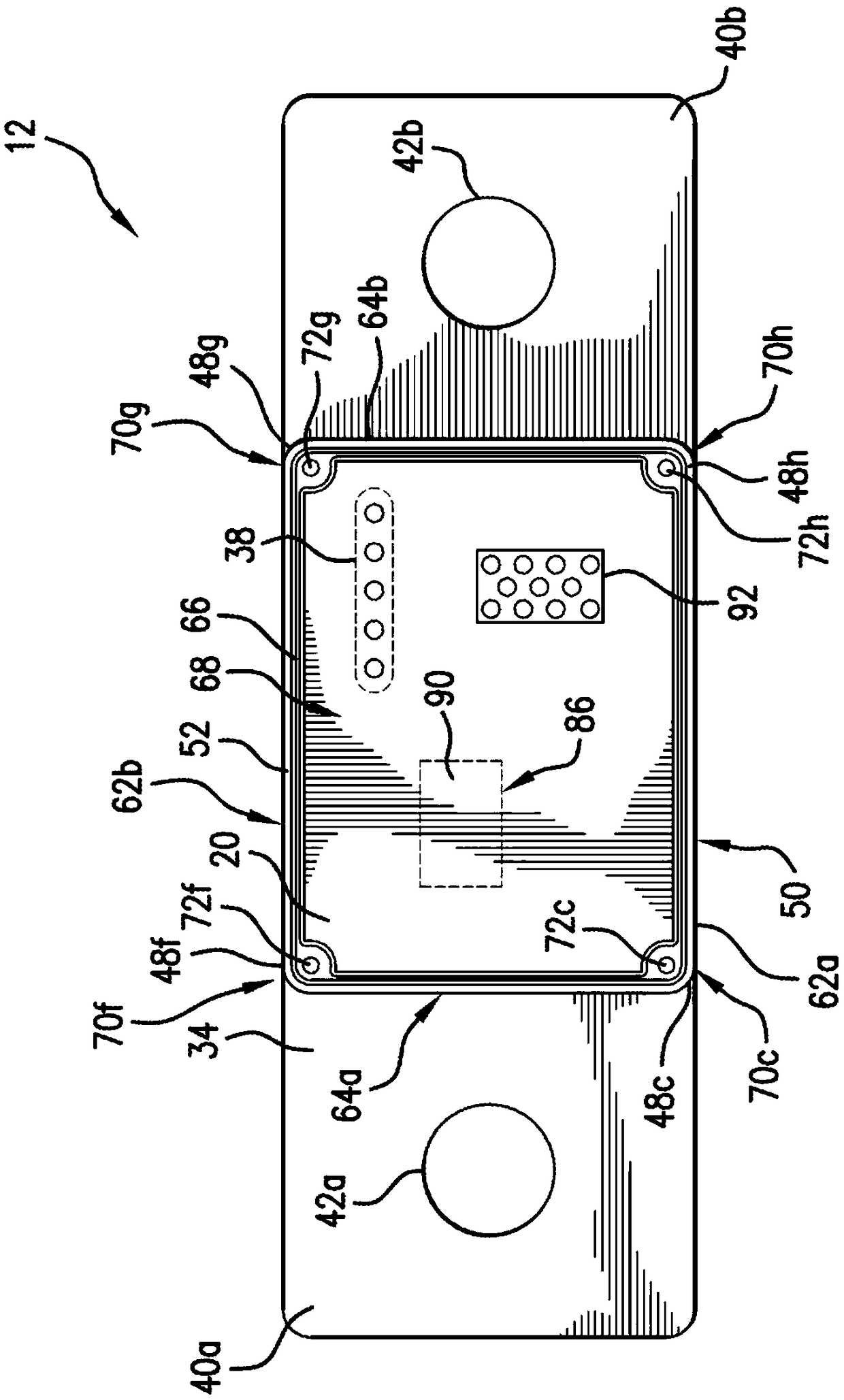 Busbar current sensor assembly