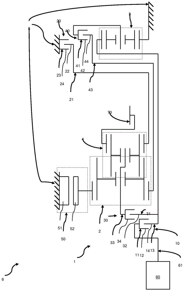 Method for operating a transmission and transmission having at least two shifting devices