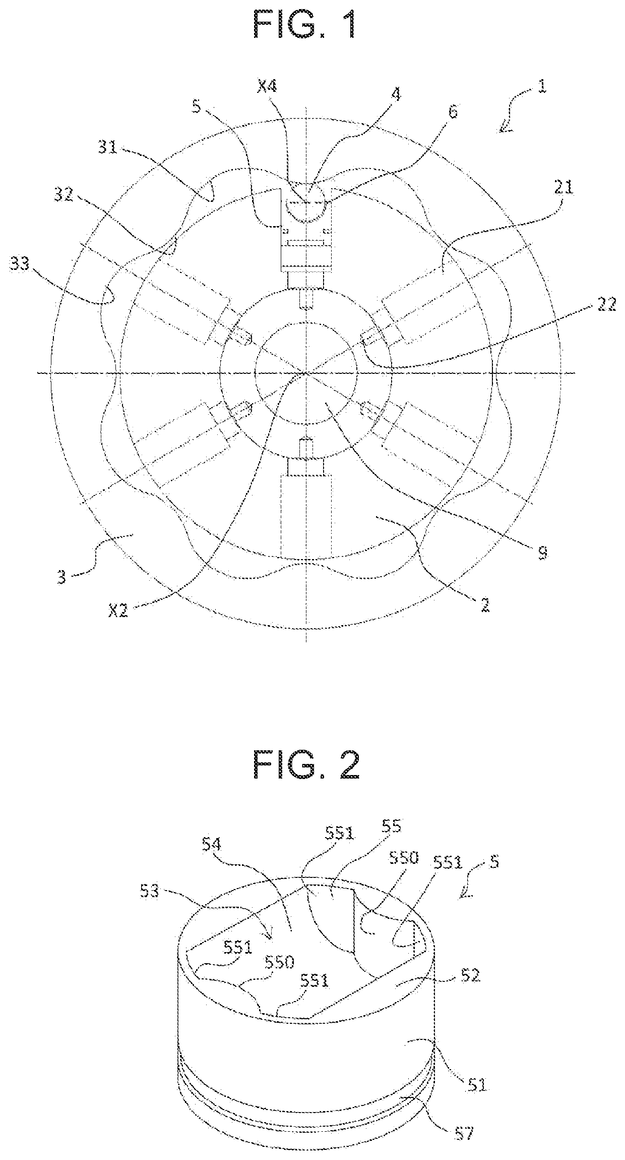 Bearing device for radial piston machine