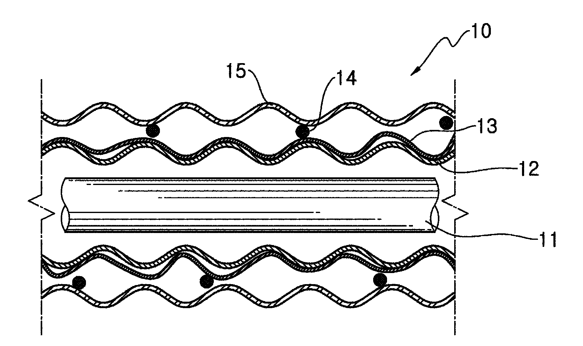 Superconducting cable with aluminum cryostat