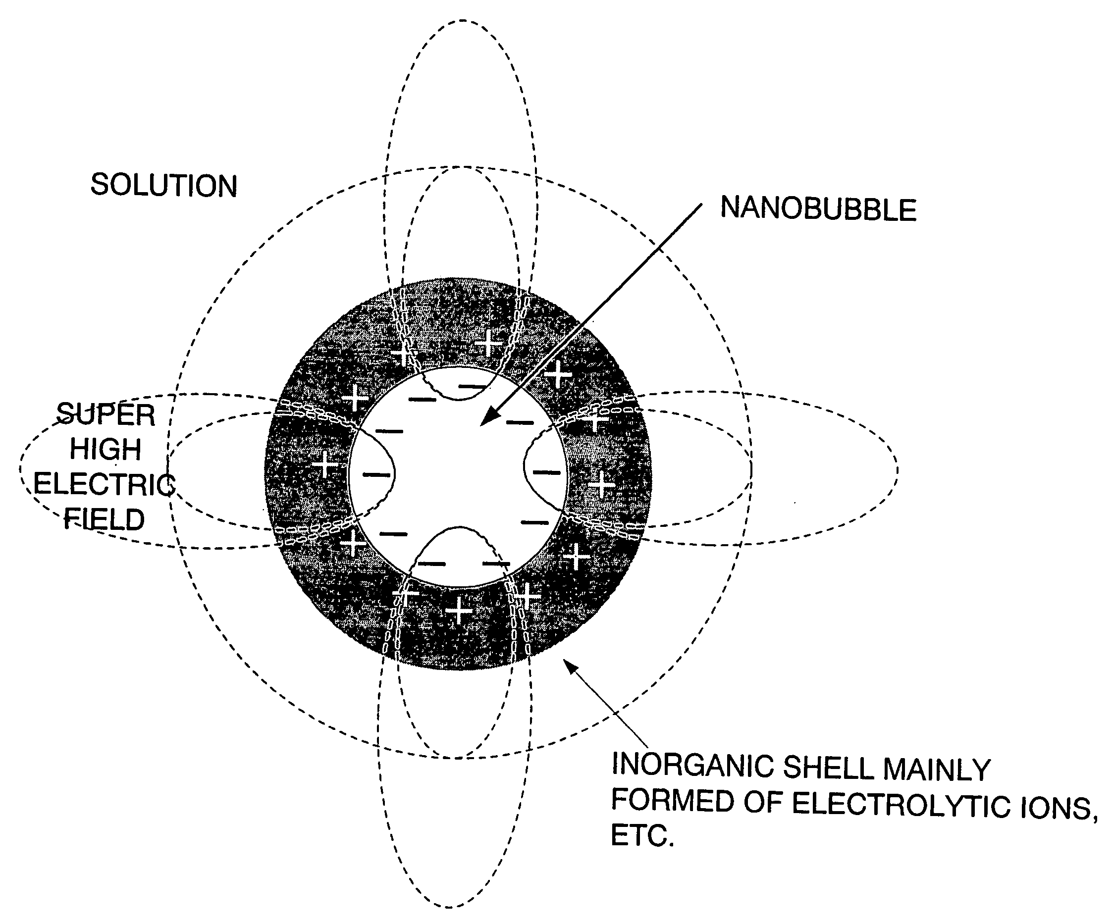Oxygen Nanobubble Water and Method of Producing the Same