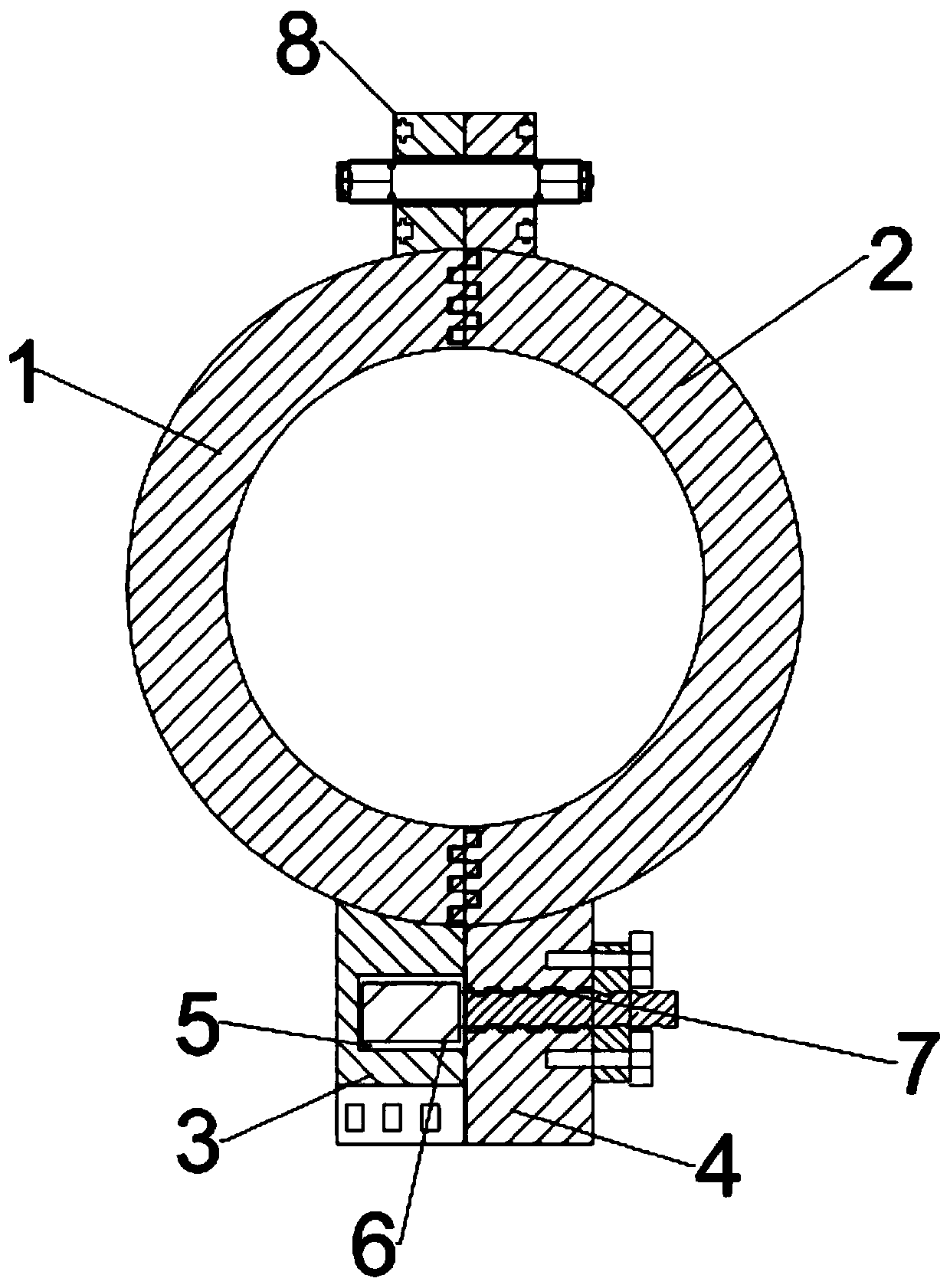 Heat preservation device of chemical pipeline