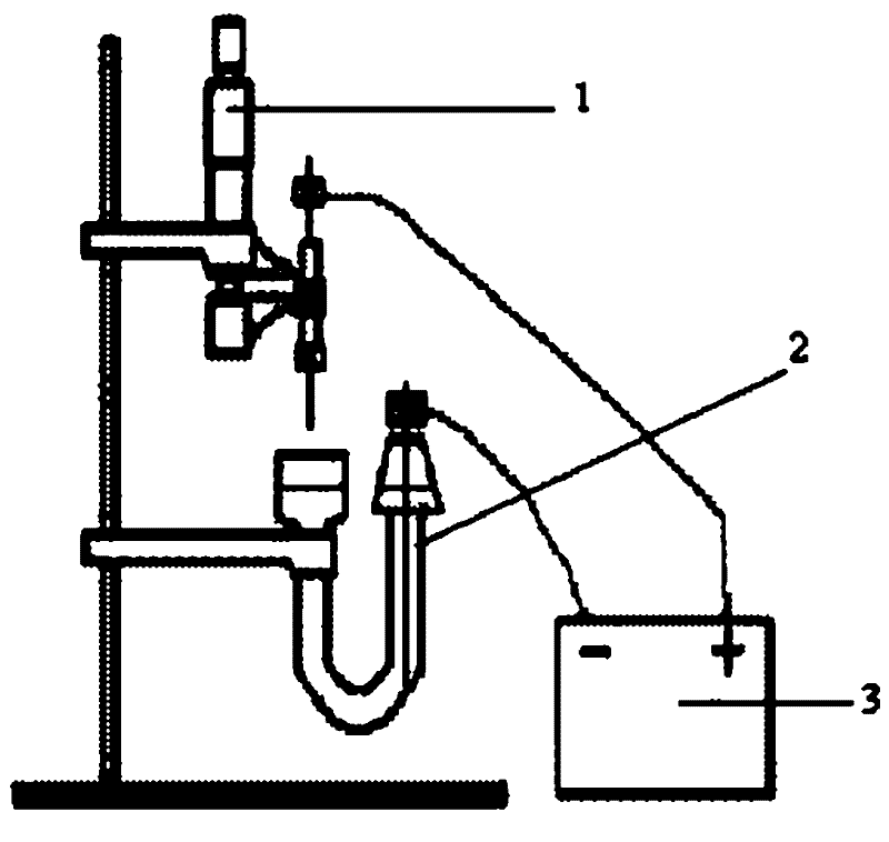 Alternating-current electrochemical corrosion method of field emission electron source