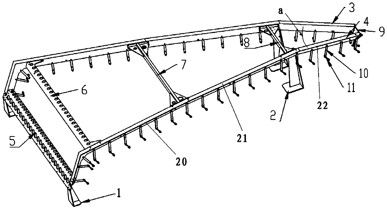 An umbrella-shaped antenna metal mesh surface holding sewing device