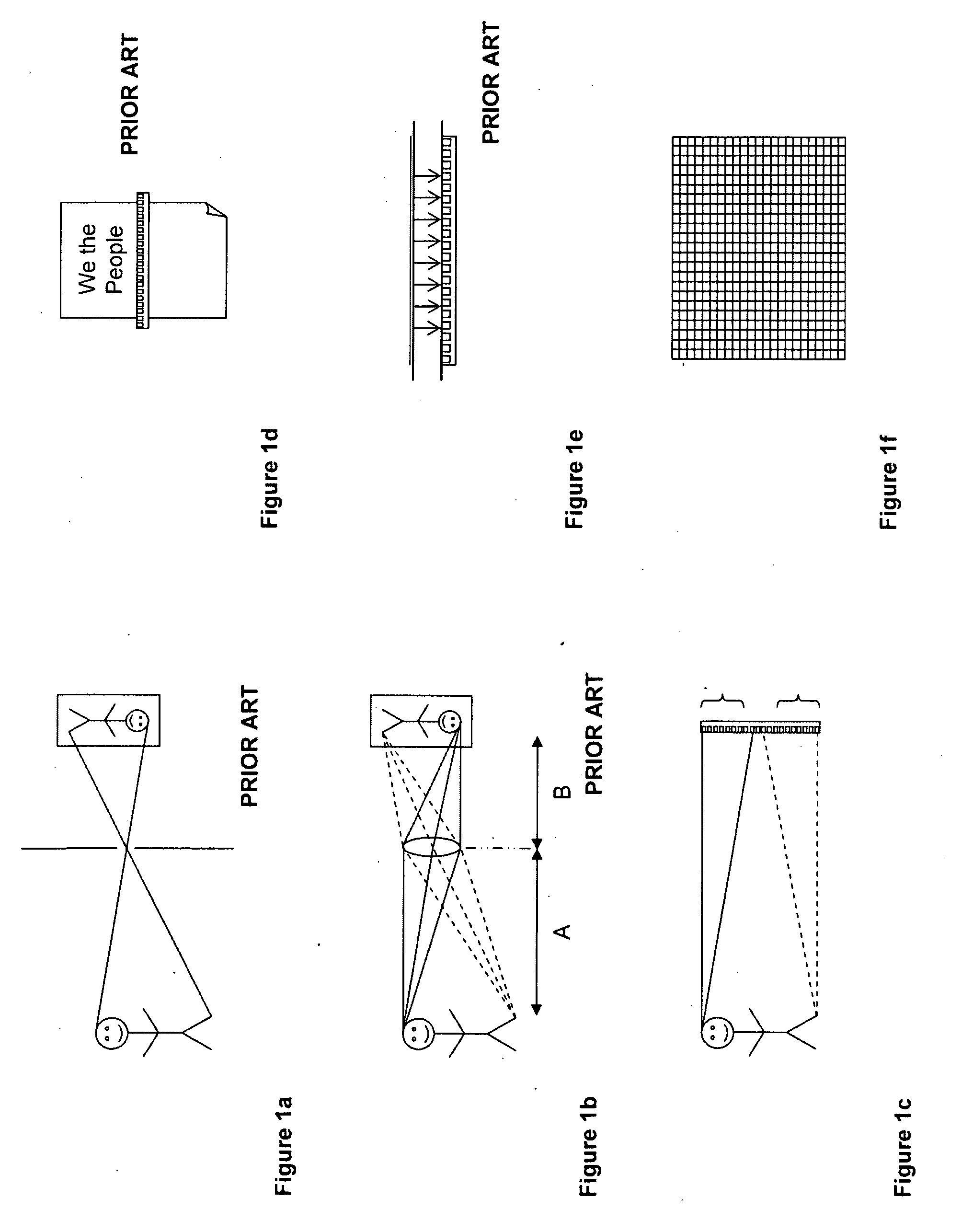 Image formation for large photosensor array surfaces