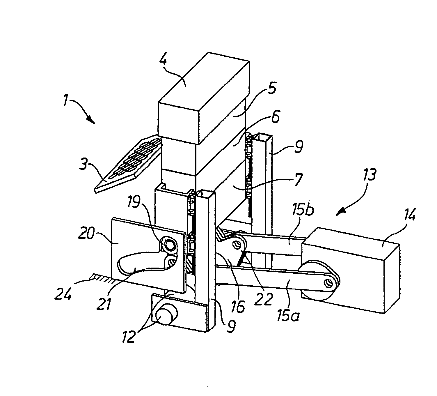 Apparatus for making hollow bodies from thermoplastic film