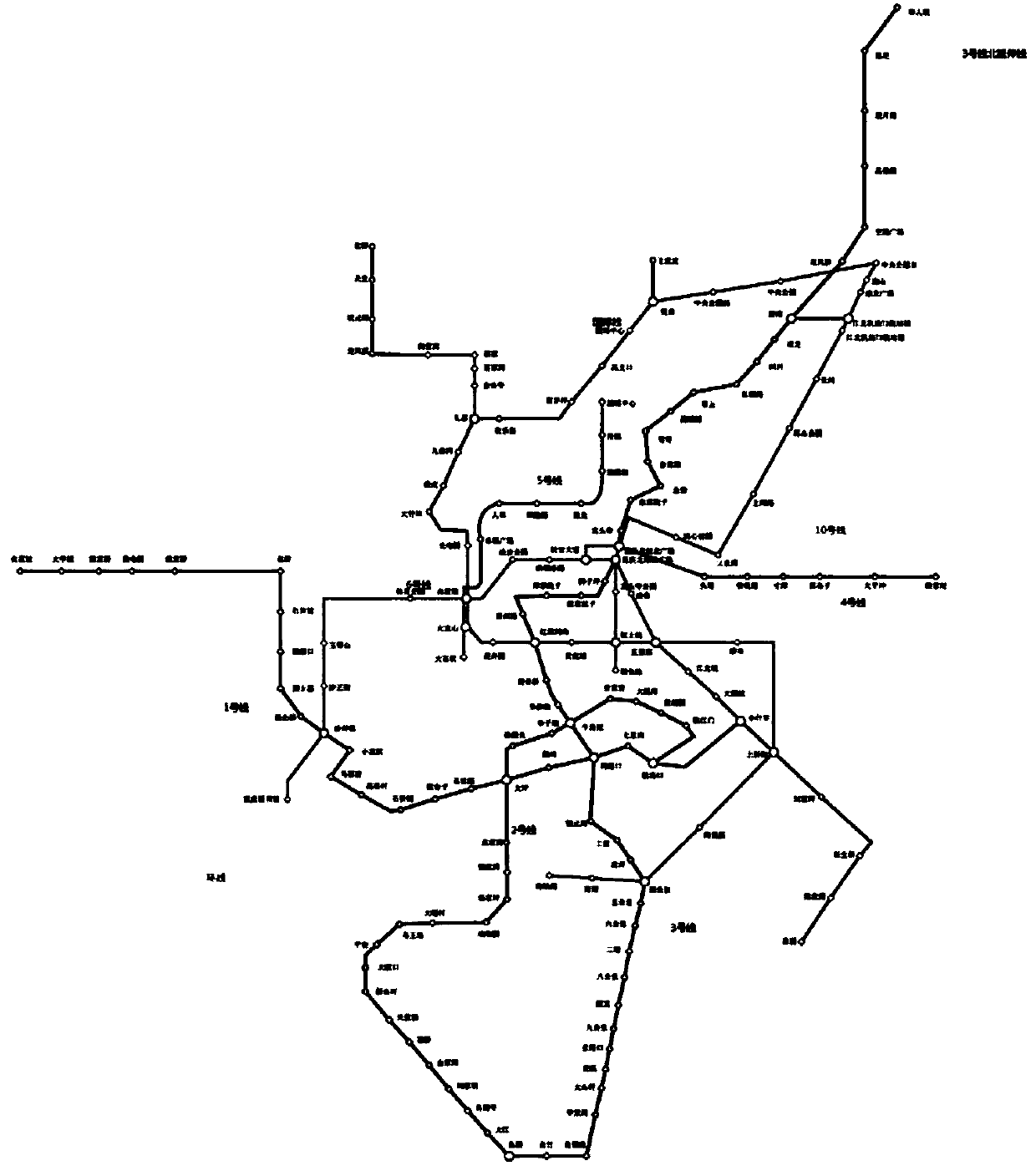 Urban rail transit road network safety assessment and enhancement method based on passenger flow distribution
