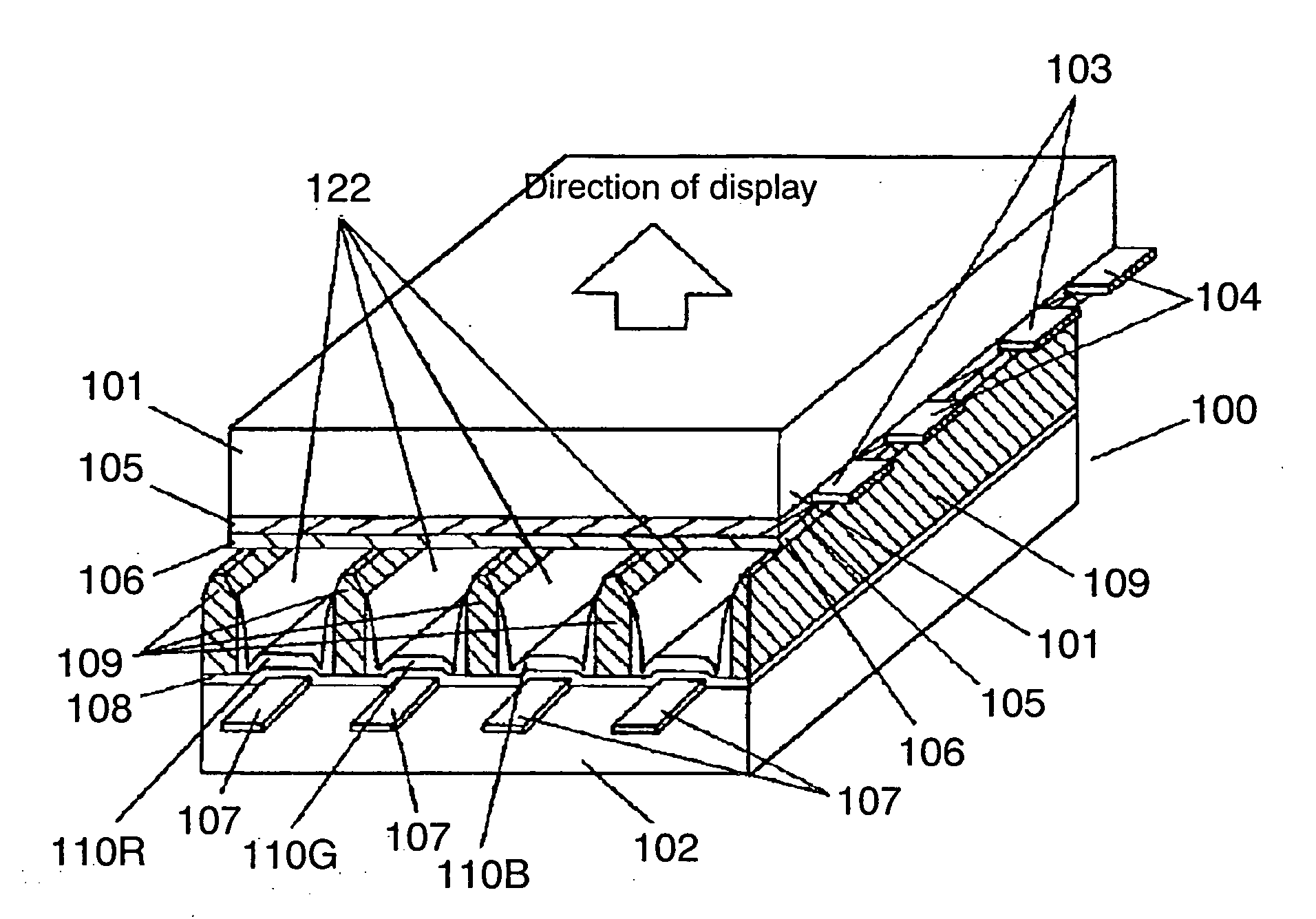 Plasma display and method of producing phosphor used therein