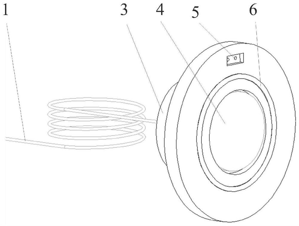 A detachable sealed laser polarization maintaining transmission device