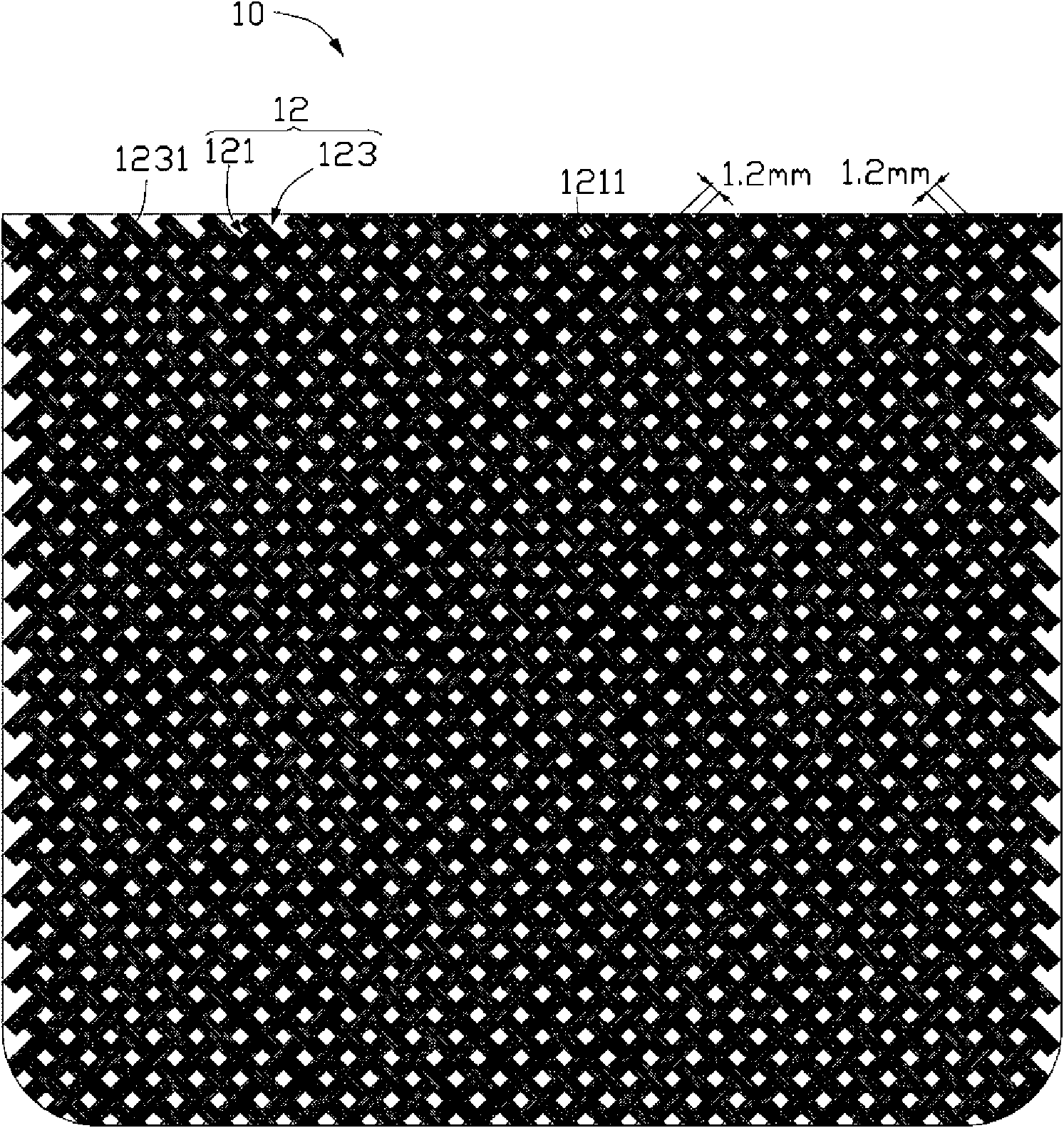Shell having knitted patterns and manufacturing method thereof