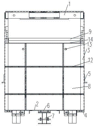 Integral elevator counterweight