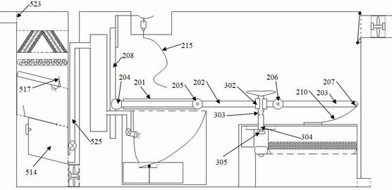 An isolation bed device in an infectious disease room