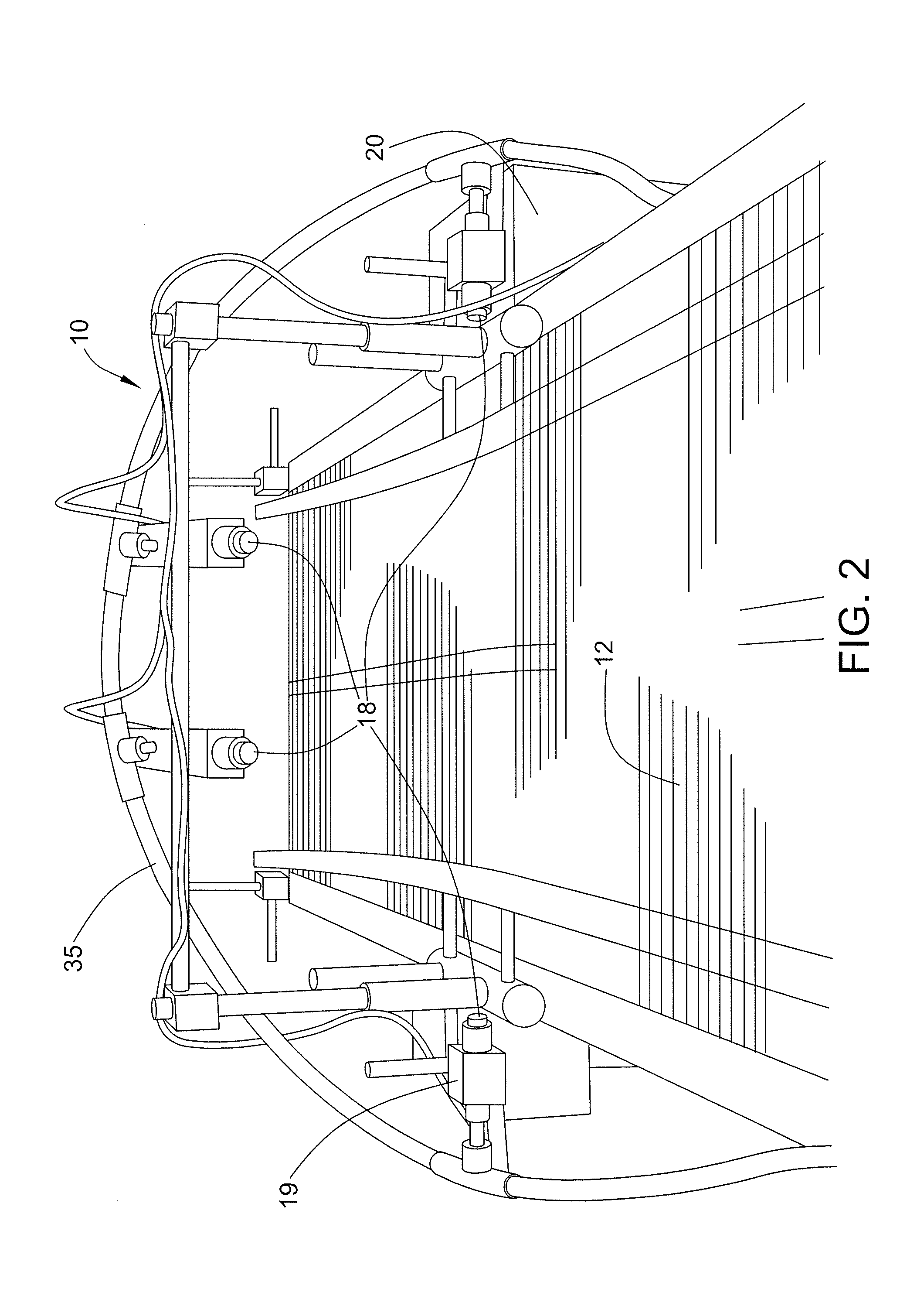 Low fluid volume antimicrobial mold reduction system and method