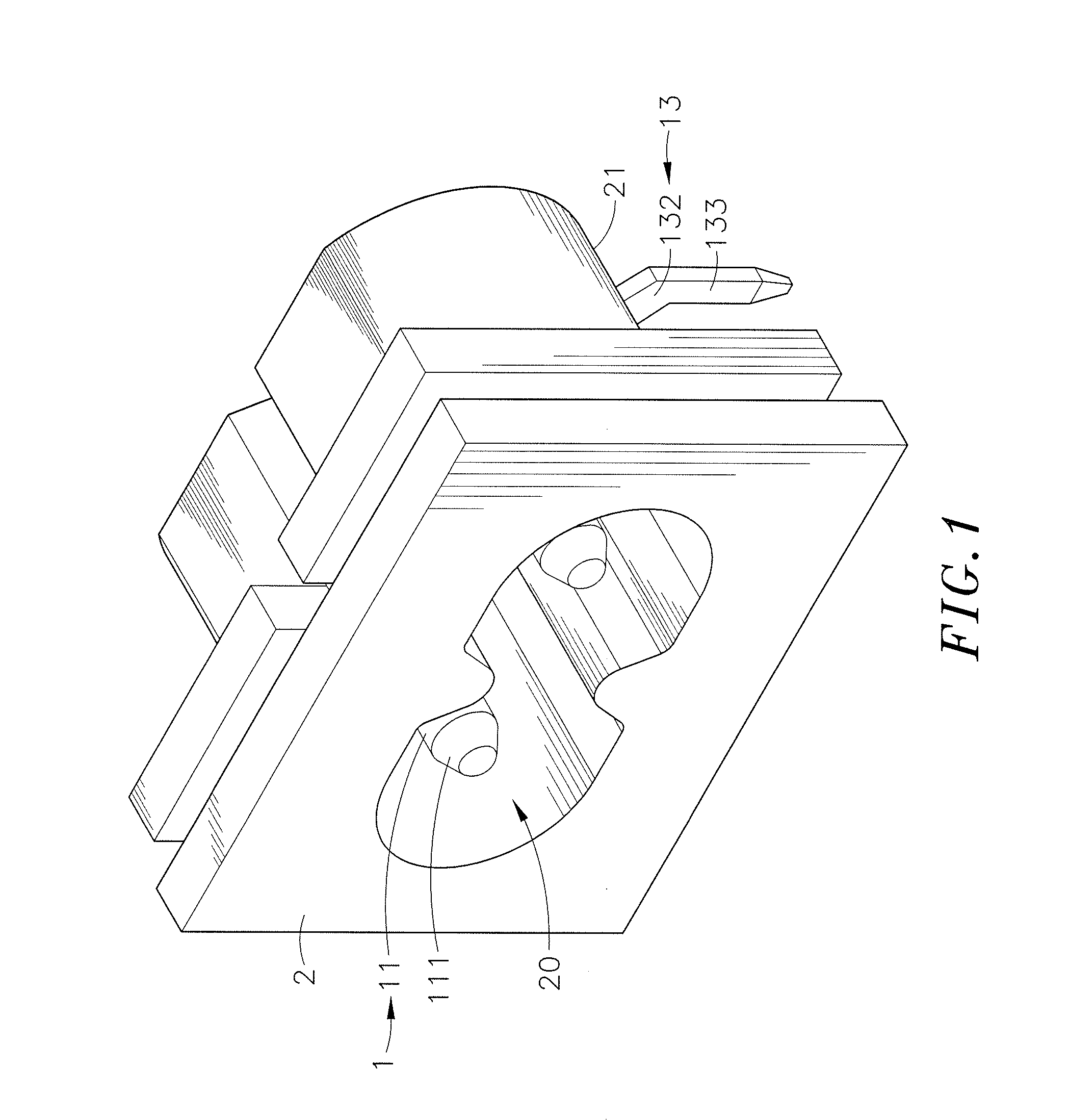 Electric connector having terminals with outwardly extending extension arms