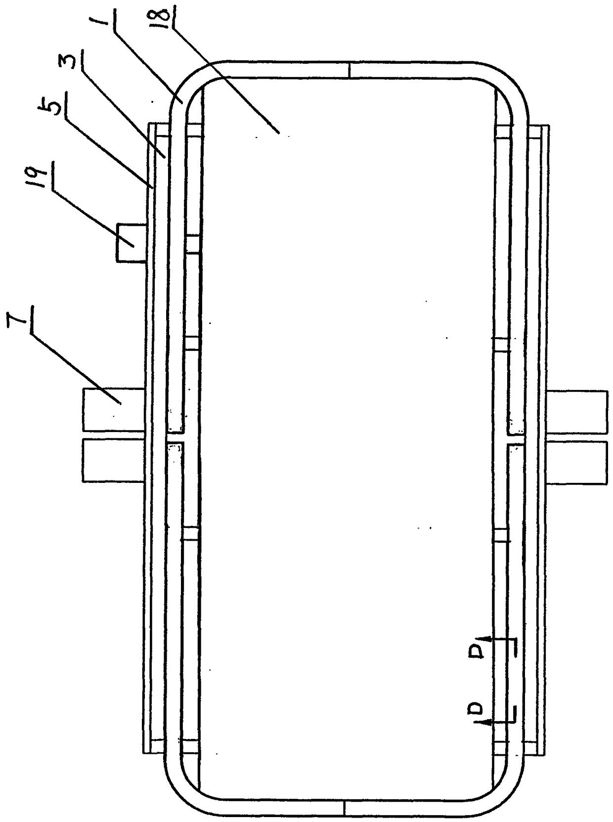 A cold storage delivery door structure