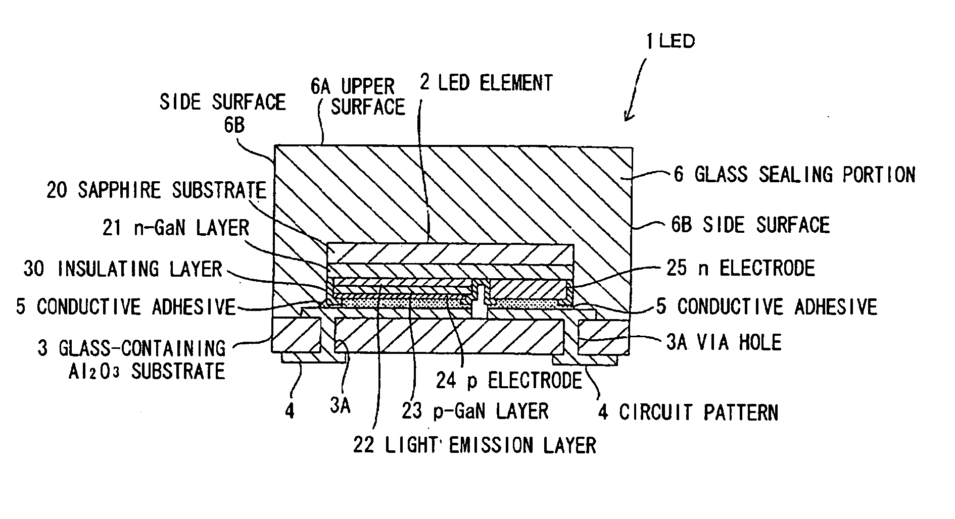 Solid state device and light-emitting element