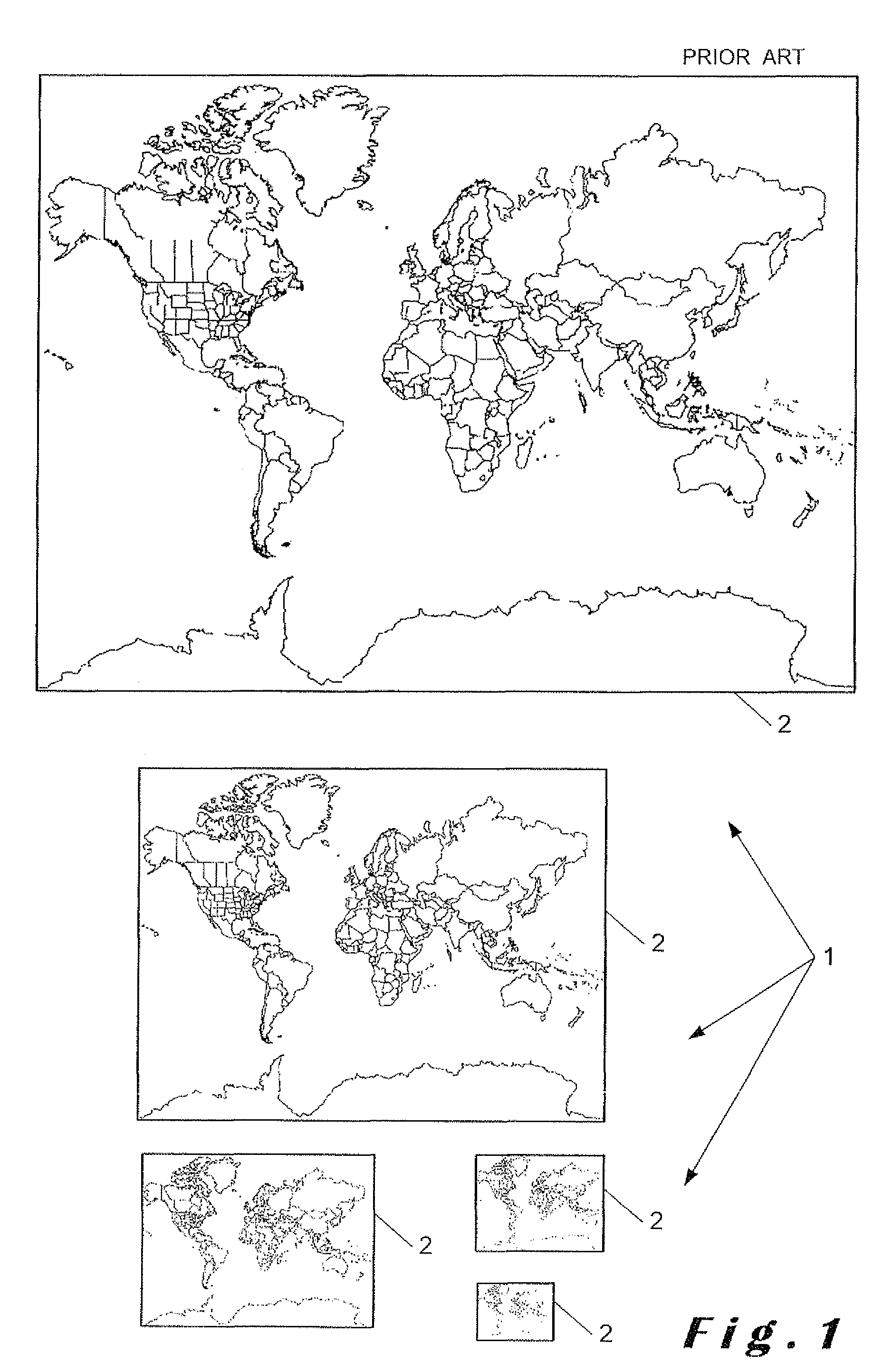 Method for unified visualisation of heterogeneous datasets