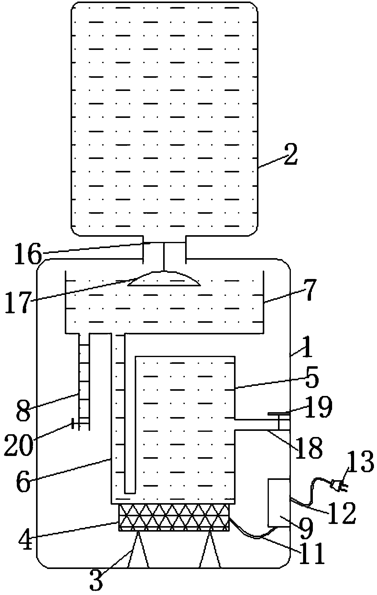 Household electrical appliance and power box