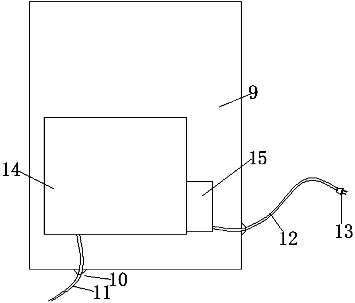 Household electrical appliance and power box