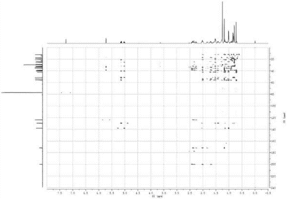 Method for extracting (20R)-22E-24-ethyl cholane-4,22-diene-3-ketone from stems and leaves of Coix lacryma-jobi