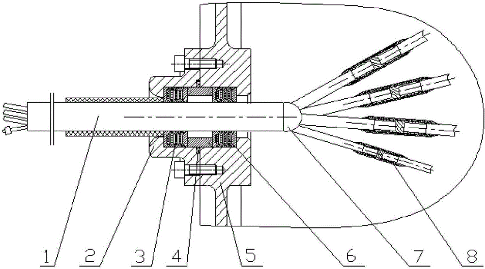 Main-cable sealing structure of submersible electric pump